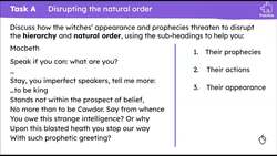 The presentation of the witches in Act 1, Scene 3 of ‘Macbeth’ Instructional Video