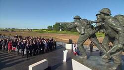 Macron and May attend D-Day memorial inauguration News Clip