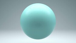 Uranus Rotating Seamless 4K with Luma Matte Stock Footage