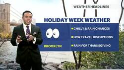 Cool with highs in the mid-50s today for Brooklyn; tracking Thanksgiving week storms News Clip