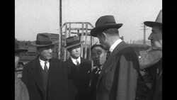 Group including Economic Cooperation Administration head William Foster on inspection tour of South Korea during Korean War News Clip