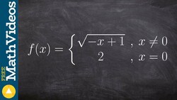 Graph a Piecewise Function With a Hole Instructional Video