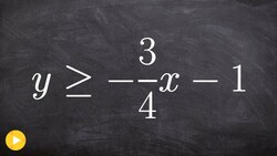 Graphing a linear inequality greater than or equal to Instructional Video