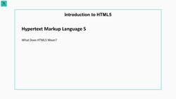 The Front-End Web Developer Bootcamp - HTML, CSS, JS, and React - Introduction to HTML5 Instructional Video