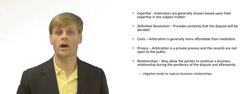 Advantages of Arbitration Instructional Video