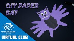 Halloween Craft Project: How To Make A Paper Bat Instructional Video