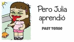 Spanish in Context - Pero Julia aprendió (past tense) [Comprehensible Input] Instructional Video