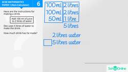 GCSE Secondary Maths Age 13-17 - Number: Capacity - Explained Instructional Video