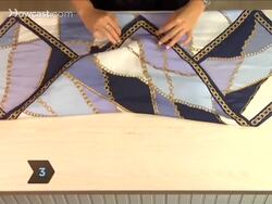 How to Tie a Scarf into a Sophisticated Ladies Half Windsor Instructional Video