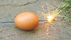 Science Experiment: Sparkler Meets Egg Instructional Video