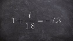 Solve a two step equation with decimals Instructional Video