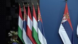 CLEAN : Hungary's Orban, Serbia's Vucic and Austria's Nehammer hold presser after immigration summit News Clip