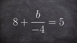 Solving a two step equation including subtraction and multiplication Instructional Video