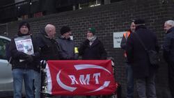 Train managers strike for second time in dispute over rest-day working at Euston Station News Clip