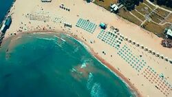 Aerial view of Ağva Stock Footage