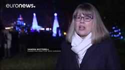 Kew Gardens in London lights up for Christmas News Clip