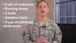 How to Pack for Basic Training Instructional Video