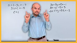 Solve a System of Equations with Three Variables Step by Step Instructional Video