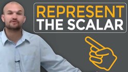 How do we represent the scalar of a vector Instructional Video