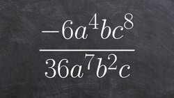 Simplify a rational monomial Instructional Video