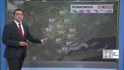 Storm Watch: Hot and humid today, strong thunderstorms possible this evening News Clip