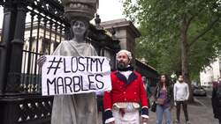 Protesters call for return of Parthenon sculptures to Greece News Clip