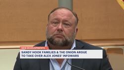 The Onion’s bid to buy Infowars goes before a judge as Alex Jones tries stopping the sale News Clip
