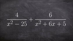 Adding two rational expressions by finding common denominators Instructional Video