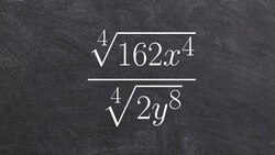 Simplify radical expressions by finding quotient, fourth root Instructional Video