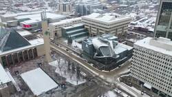 How many exhibits has the Art Gallery of Alberta hosted over the last 100 years? News Clip