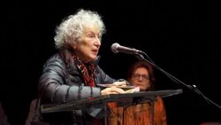 CLEAN : Margaret Atwood reads Salman Rushdie at Toronto International Festival of Authors News Clip