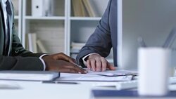 Men in Business Suits Discussing Agreement Stock Footage