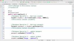 Master Hibernate and JPA with Spring Boot in 100 Steps - Step 27 - Transaction, Entity Manager, and Persistence Context Instructional Video