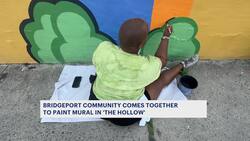 Bridgeport community comes together to paint mural at 'The Hollow' News Clip