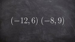 Writing the equation of a line given two points Instructional Video