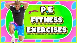 10 Fitness workout exercises for PE Instructional Video