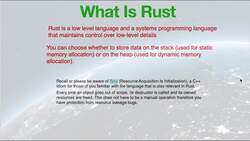 Rust Programming 2023 - A Comprehensive Course for Beginners - What Is Rust - Summary Instructional Video