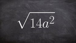 Simplifying a basic radical expression root Instructional Video