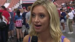 Kayleigh McEnany interview at the New Hampshire Trump rally News Clip