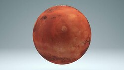 Mars Rotating Seamless 4K with Luma Matte Stock Footage