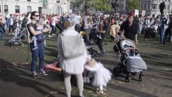 March of the Mummies: Parents who say they are forced out of work by extortionate childcare costs take to the street News Clip