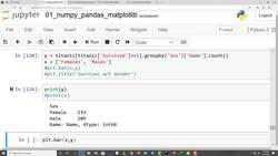 Data Science and Machine Learning (Theory and Projects) A to Z - Python for Data Science: NumPy Pandas and Matplotlib (Part 6) Instructional Video
