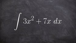 How to find the antiderivative of a quadratic polynomial Instructional Video