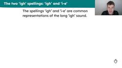 Applying the spellings ‘igh' and ‘i-e' in familiar words Instructional Video