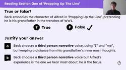 Reading 'Propping Up the Line', a short story about World War One by Ian Beck Instructional Video