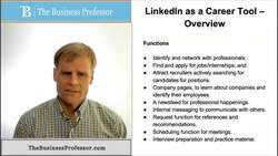 LinkedIn as a Career Development Tool Instructional Video