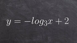 Finding the domain asymptote and x intercept of a logarithm Instructional Video