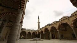 The Three Serefeli Mosque in Edirne, Turkey Stock Footage
