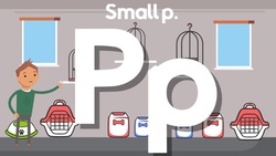 Phonics - sound of P. ESL Video for beginners Instructional Video