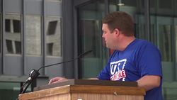 Postal workers rally against privatization of mail News Clip